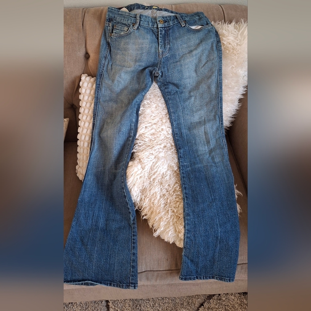 7 FAM "A" POCKET JEANS FLARE size 28!!! - Picture 8 of 9